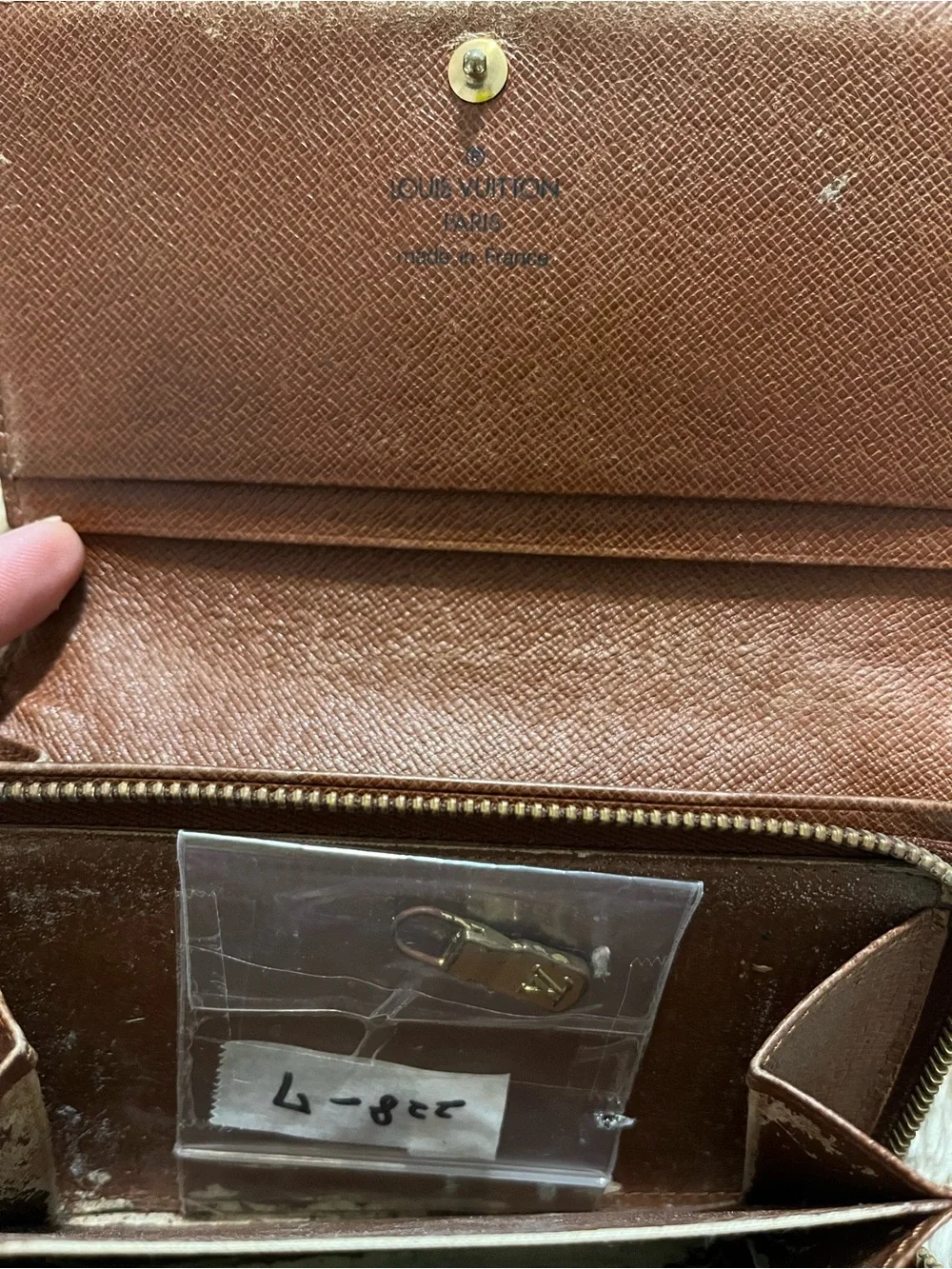 Louis Vuitton Monogram Canvas Compact Wallet in Brown and Gold